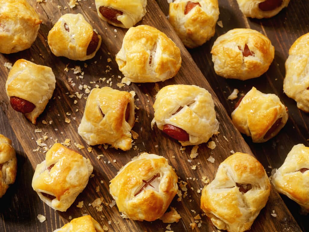 Puff Pastry Wrapped Sausages-Photographed on Hasselblad H3D2-39mb Camera