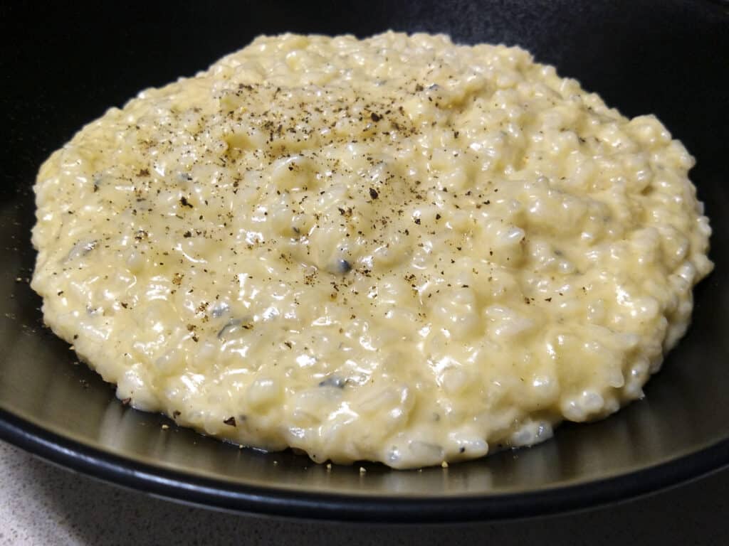 Risotto with gorgonzola and pear