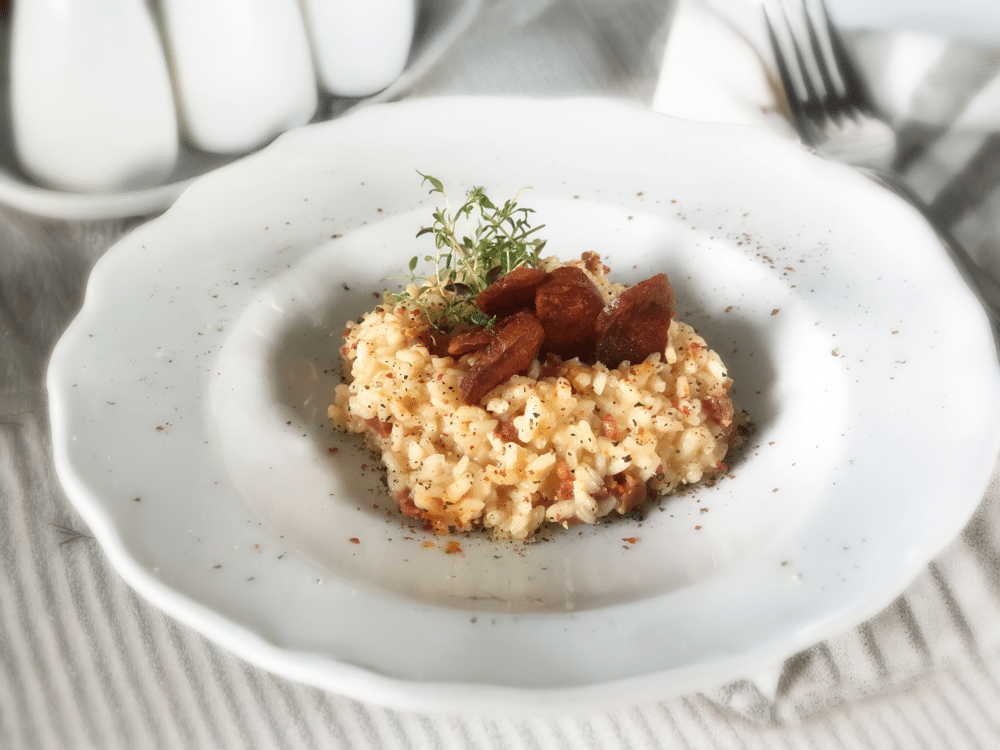 Risotto Risotto con cavolo nero e salsiccia