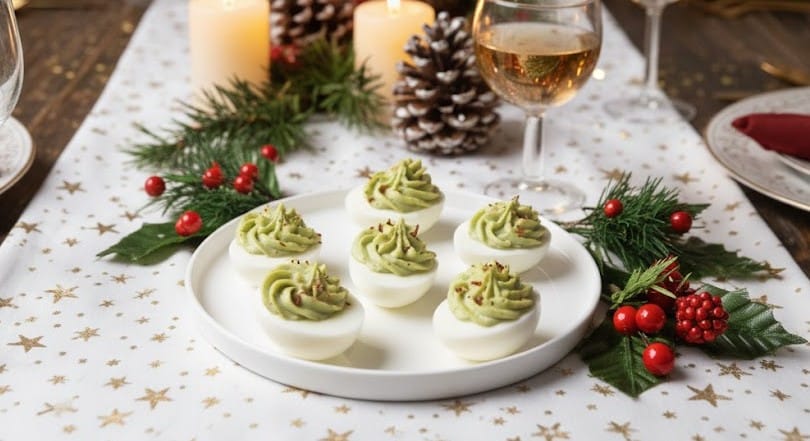 Uova alla diavola natalizie